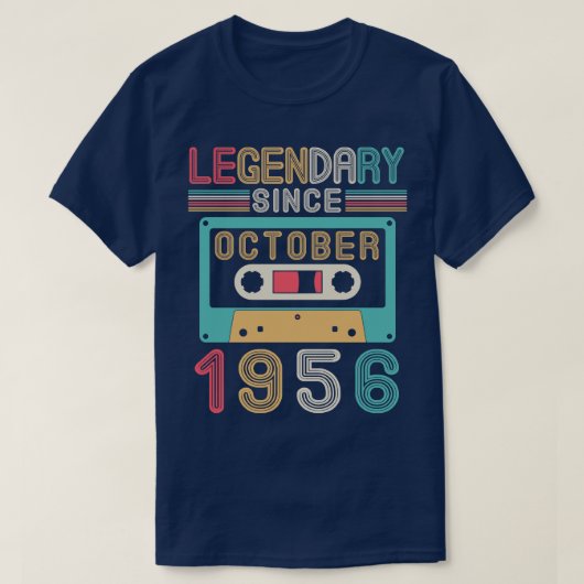 1956年10月以来の伝説的ハッピーバースデー64年 Tシャツ (デザイン正面)