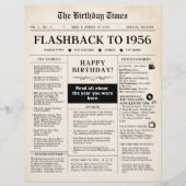 1956生まれ年のおもしろい新聞 (正面)