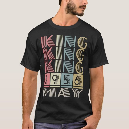 1956生まれ年5月の国王 Tシャツ (正面)