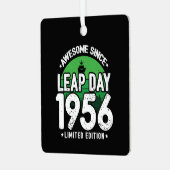 1956素晴らし年閏年日以後2月29誕生日 メタルオーナメント (正面左)