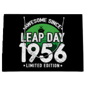 1956素晴らし年閏年日以後2月29誕生日 ラージペーパーバッグ (正面)