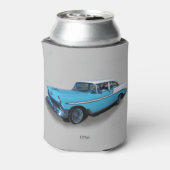 1956青と白のクラシック車のクーラー 缶クーラー (缶裏面)