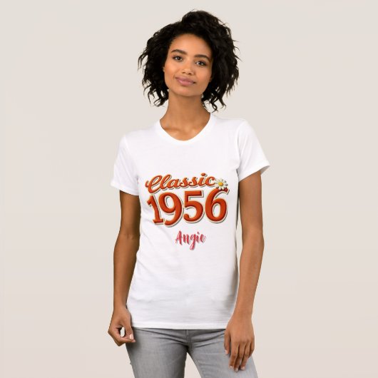 1956 70th Birthday Personalized T-Shirt Tシャツ (正面フル)