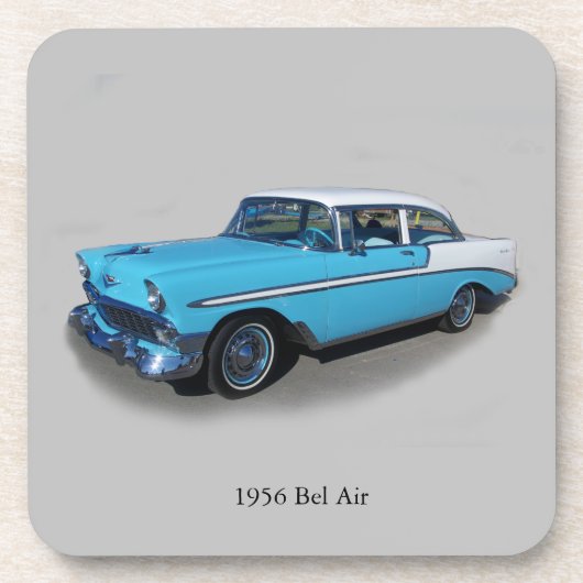 1956 Bel Airセット6個のプラスチックコースター コースター (正面)