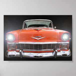 1956 CHEVY "LIGHTS ON" ポスター