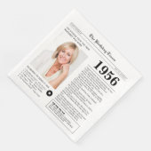 1956 Newspaper Birthday Paper Napkin (コーナー)