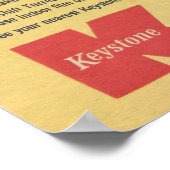 1957キーストーンムービーカメラ ポスター (角)