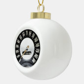 1957クラシックスポーツカー速度計 セラミックボールオーナメント (右)