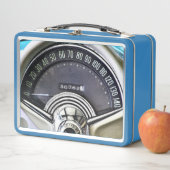 1957クラシックスポーツカー速度計 メタルランチボックス (インサイチュ)