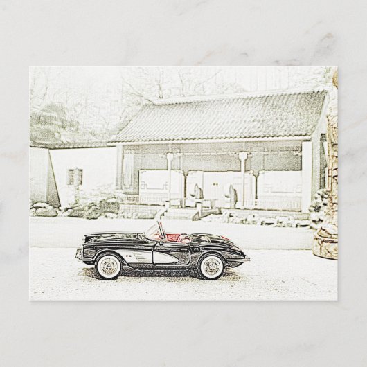 1957コルベット兌換はがき ポストカード (正面)