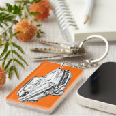 1957シェビーベルエアイラストレーション キーホルダー (正面右)