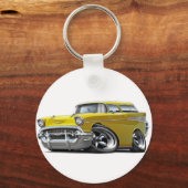 1957シボニーノマッドイエロー改造 キーホルダー (正面)