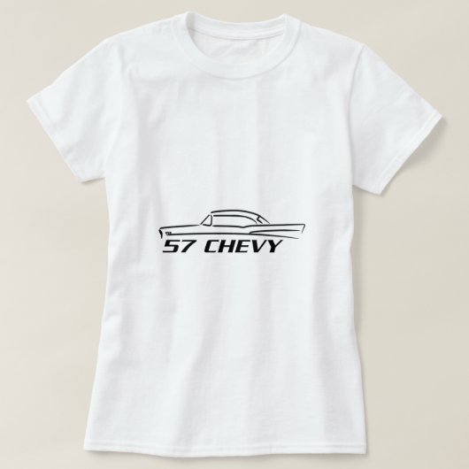 1957シボレー懸命トップタイプ Tシャツ (デザイン正面)