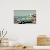 1957シボレーBel-Airコンバーチブル ポスター (キッチン)