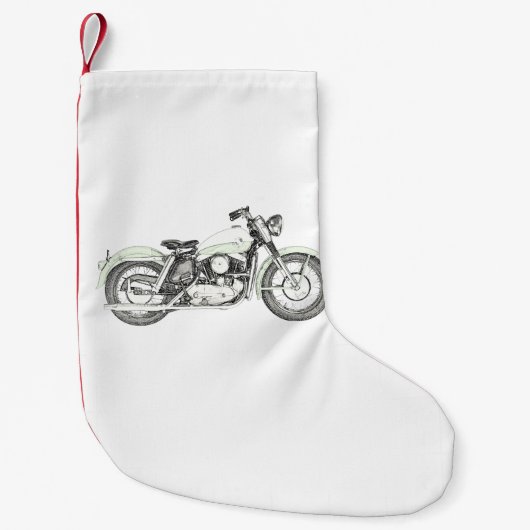 1957スポーツスターバイク スモールクリスマスストッキング (正面)