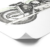 1957スポーツスターバイク ポスター (角)