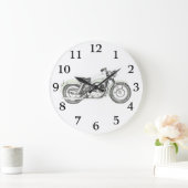 1957スポーツスターバイク ラージ壁時計 (ホーム)