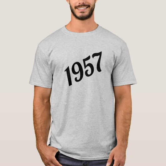 1957ハッピー60誕生日 Tシャツ (正面)