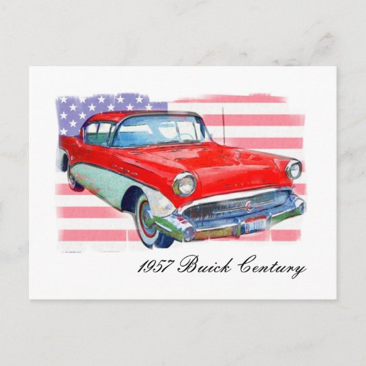 1957ビュイックセンチュリー ポストカード (正面)