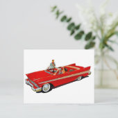 1957プリマスベルヴェデーレコンバーチブルクーペ ポストカード (スタンド正面)