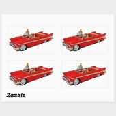 1957プリマスベルヴェデーレコンバーチブルクーペ 長方形シール (シート)