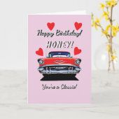 1957ベル57彼女の誕生日のためのエア誕生日 カード (黄色い花)