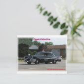 1957ポンティアックローレンティアン警察車 ポストカード (スタンド正面)