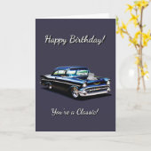1957マッスルカー57あなたはクラシック誕生日 カード (黄色い花)