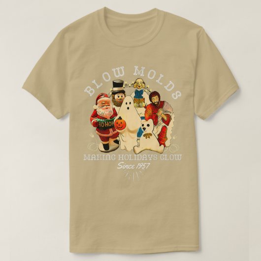 1957吹年からのクリスマスを彩るメリー金型 Tシャツ (デザイン正面)