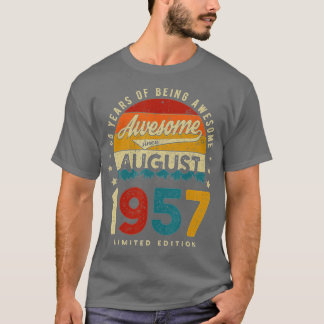1957威厳がある誕生日65年Vinであ素晴らしる Tシャツ