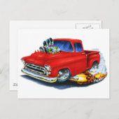 1957山形ピックアップレッド ポストカード (正面/裏面)