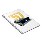 1957年のシボレーベルエア川の背面図 ノートブック (右側)