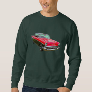 1957年のシボレーBel Airのクラシック車 スウェットシャツ