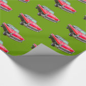 1957年のシボレーBel Airのクラシック車 ラッピングペーパー (角)