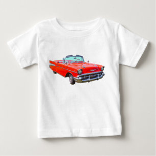 1957年のシボレーBel Airの変換可能なクラシックカー ベビーTシャツ