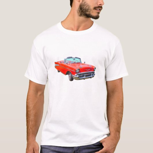 1957年のシボレーBel Airの変換可能なクラシックカー Tシャツ (正面)