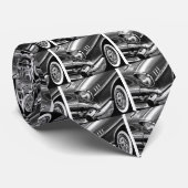 1957年のシボレーBel Airの黒及び白 ネクタイ (ロール)