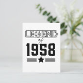 1957年のヴィンテージポストカード伝説 ポストカード (スタンド正面)