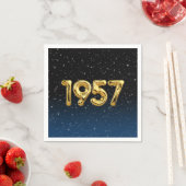 1957年の星空バースデーバルーン スタンダードカクテルナプキン (インサイチュ)