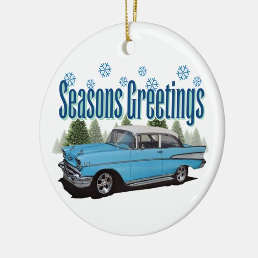 1957年のBel Airの季節の挨拶 セラミックオーナメント (左)