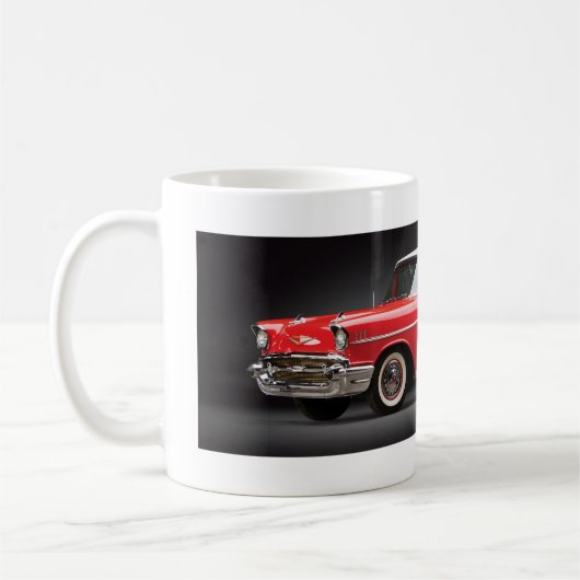1957年のChevyのクラシックのマグ コーヒーマグカップ (左)