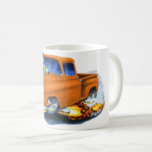1957年のChevyの積み込みのオレンジ コーヒーマグカップ (正面右)