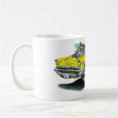 1957年のChevyの遊牧民の黄色車 コーヒーマグカップ (左)