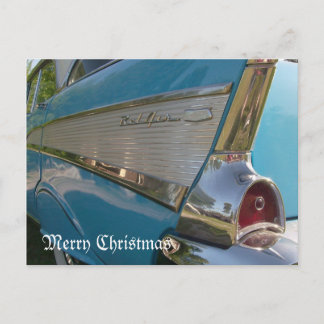 1957年のChevyの郵便はがきのメリークリスマスカード シーズンポストカード