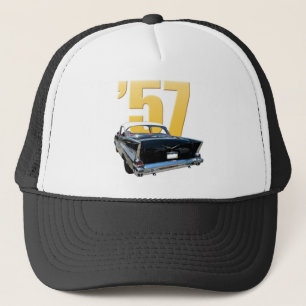 1957年のChevyベルエア川の背面図の帽子 キャップ