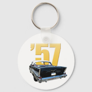 1957年のChevyベルエア川の背面図 キーホルダー