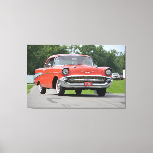 1957年のChevyベル・エアのキャンバス キャンバスプリント