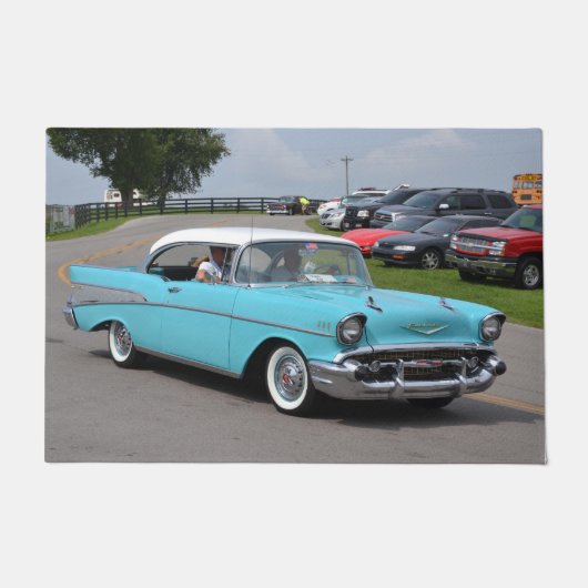 1957年のChevyベル・エアのドア・マット ドアマット (正面)