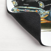 1957年のChevy 150-210の黒い車 マウスパッド (コーナー)