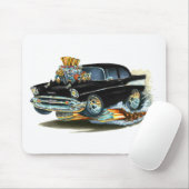 1957年のChevy 150-210の黒い車 マウスパッド (マウス)
